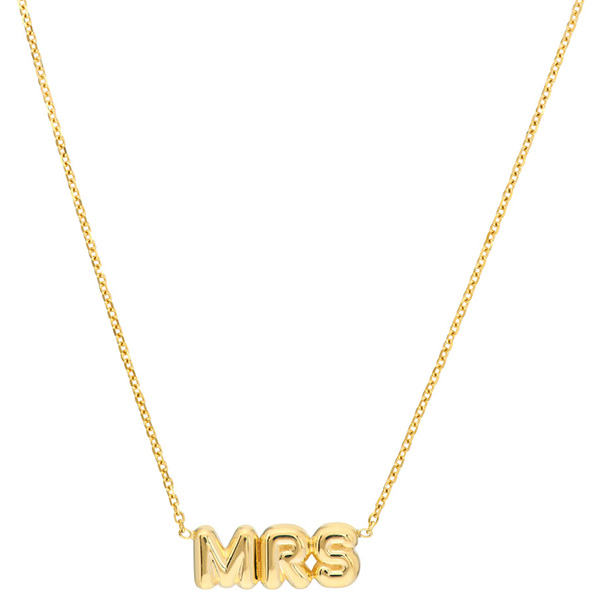 14k Yellow Gold MRS Necklace