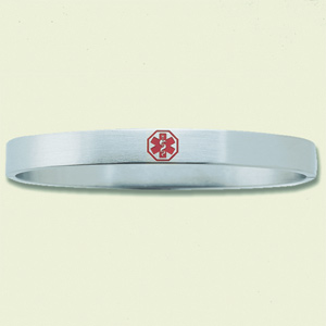 Medical Bangle Bracelet- Stainless Steel