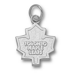 Sterling Silver Toronto Maple Leafs Logo 3/8 inch