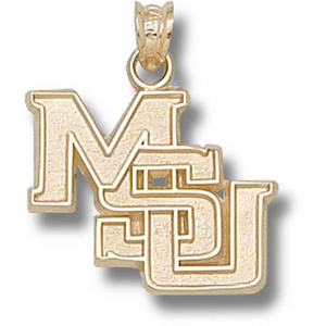 Mississippi State Bulldogs 5/8in 14k MSU Pendant MSS022 | Joy Jewelers