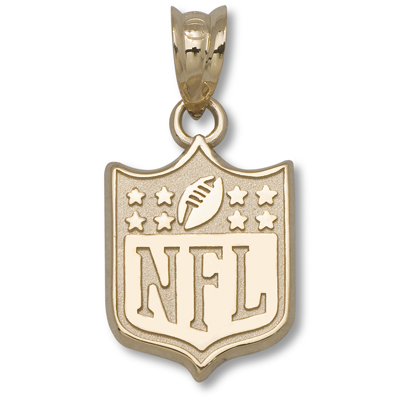 New NFL Shield 1/2in. Pendant 14kt Gold