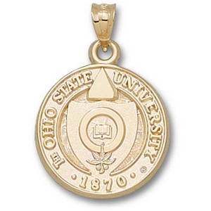 Ohio State Buckeyes 3/4in 10k Seal Pendant