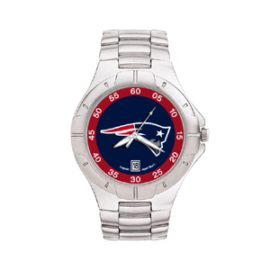 New England Patriots Mens Stainless Pro II Watch