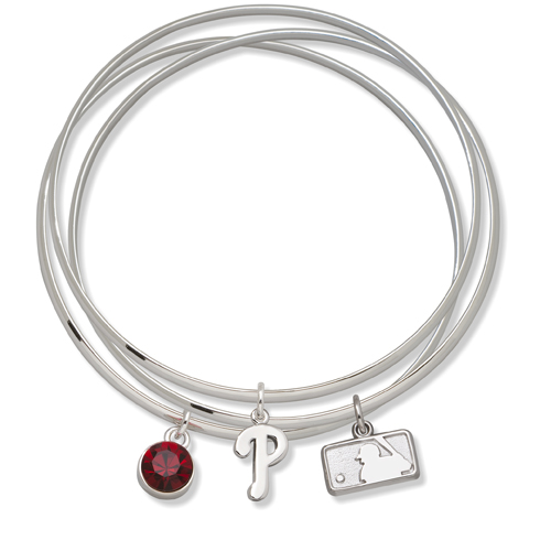 Philadelphia Phillies Triple Bangle Bracelet