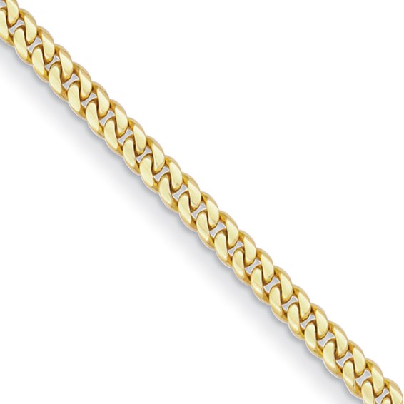 Herco 14k Yellow Gold Men's 8.5in Italian Curb Link Bracelet 5.5mm Wide