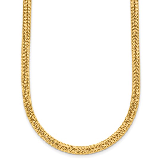 18k Yellow Gold 16in Mesh Link Chain 4mm