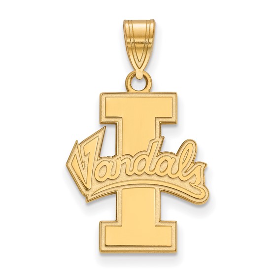 10k Yellow Gold University of Idaho Vandals Logo Pendant 3/4in 1Y002UID