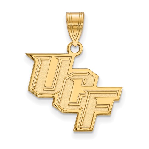 University of Central Florida Logo Pendant 5/8in 10k Yellow Gold 1Y003UCF