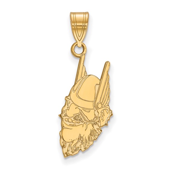 14k Yellow Gold University of Idaho Joe Vandal Pendant 3/4in