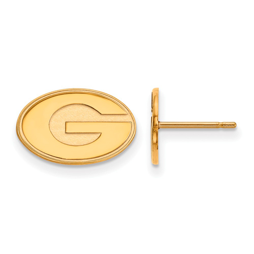 14kt Yellow Gold University of Georgia Extra Small Post Earrings