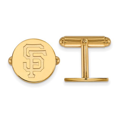 14kt Yellow Gold San Francisco Giants Cuff Links