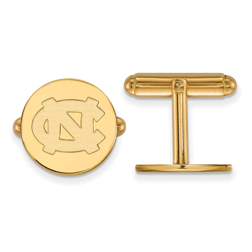 14kt Yellow Gold University of North Carolina NC Cuff Links