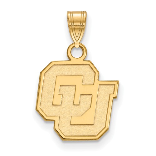 University of Colorado CU Charm 1/2in 14k Yellow Gold 4Y025UCO