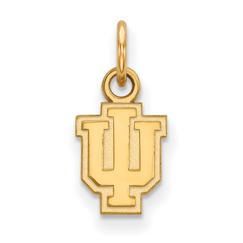 14kt Yellow Gold 3/8in Indiana University Outline Logo Pendant 4Y041IU