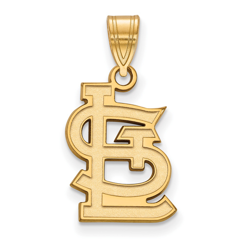 St. Louis Cardinals Micro Logo Pendant - Yellow Gold, 18K - The GLD Shop