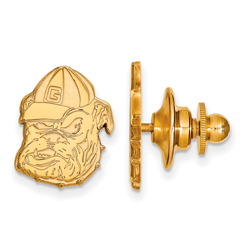 14kt Yellow Gold University of Georgia Bulldog Lapel Pin