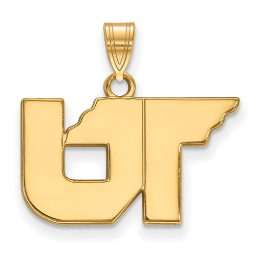 10kt Yellow Gold 1/2in University of Tennessee UT Pendant 1Y061UTN