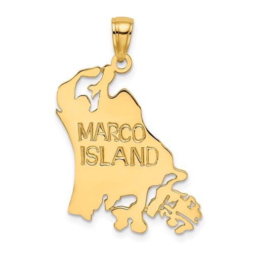 14k Yellow Gold Marco Island Pendant