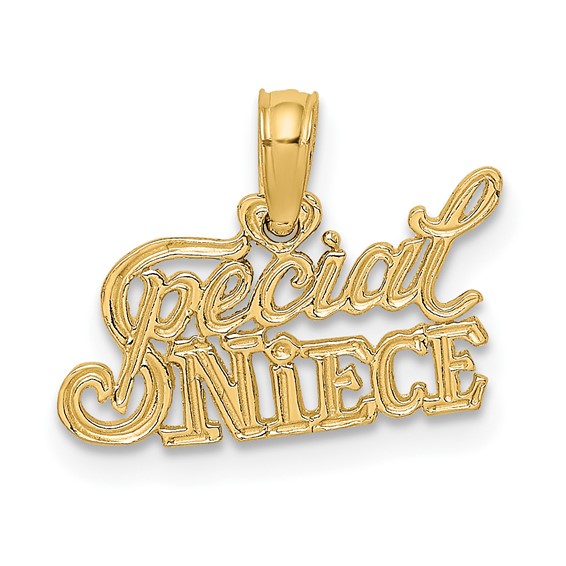 14k Yellow Gold Special Niece Pendant