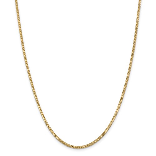 14k Yellow Gold 18in Franco Chain 2mm FRA065-18 | Joy Jewelers