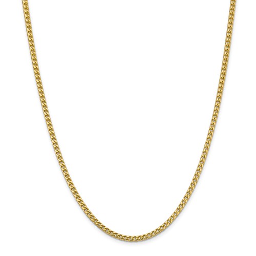 14k Yellow Gold 22in Handmade Franco Chain 3mm FRA100-22