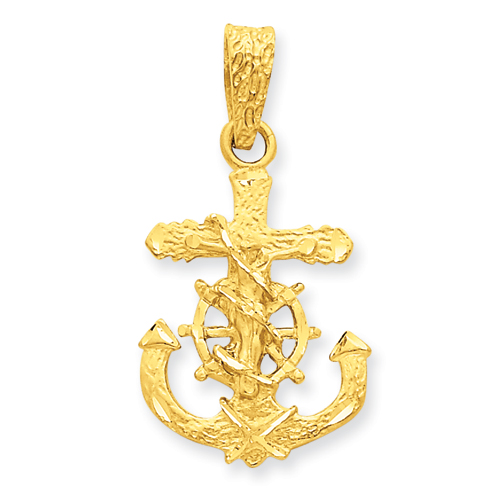 14kt 15/16in Mariners Cross Pendant M1410 | Joy Jewelers