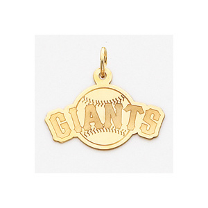 San Francisco Giants 5/8in Giants Logo - 14kt Yellow Gold