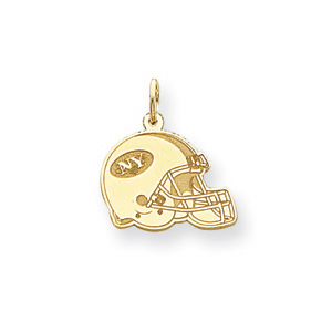 14K Yellow Gold NY Jets Charm/Pendant