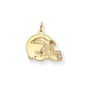 Philadelphia Eagles 9/16in Helmet - 14k Yellow Gold