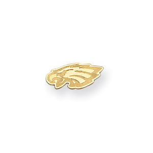 Philadelphia Eagles Logo Post Earrings - 14k Yellow Gold