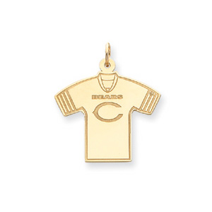 Chicago Bears 1in Jersey - 14k Yellow Gold NF293