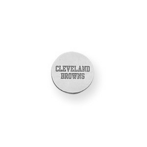 Cleveland Browns Logo Disc Post Earrings - Sterling Silver NF470SS