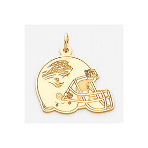 Jacksonville Jaguars 5/8in Helmet - 14k Yellow Gold