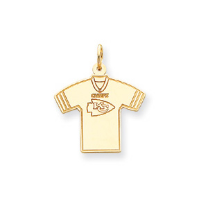 Kansas City Chiefs 1in Jersey - 14k Yellow Gold NF977