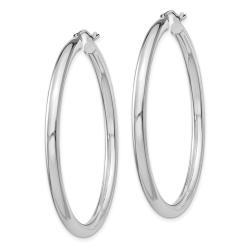 Sterling Silver 1 3/4in Hoop Earrings 3mm QE814 | Joy Jewelers