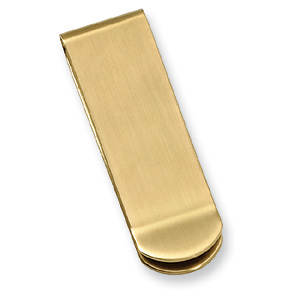 Stainless Steel Gold-Plated Money Clip