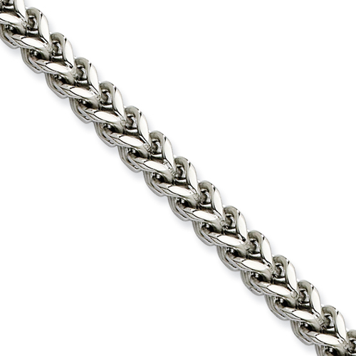 22in Stainless Steel Franco Chain 5.5mm SRN683-22 | Joy Jewelers