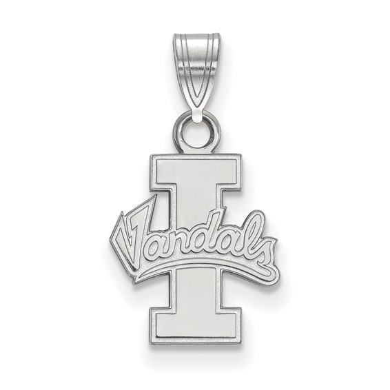 Sterling Silver University of Idaho Vandals Logo Pendant 1/2in