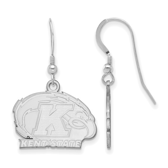 Sterling Silver Kent State University Small Dangle Earrings