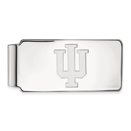 14kt White Gold Indiana University Money Clip