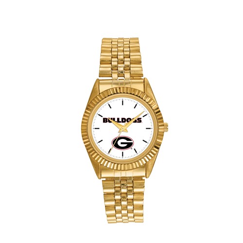 University of Georgia Men's Pro Gold-tone Stainless Steel Watch