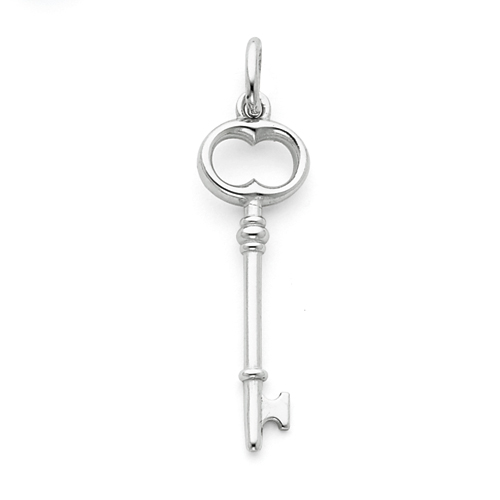 14kt White Gold 1 1/4in Key Pendant XP3491W | Joy Jewelers