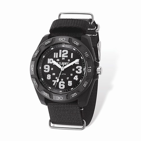 Wrist Armor US Army C42 Quartz Black Watch with Nylon Strap XWA5299