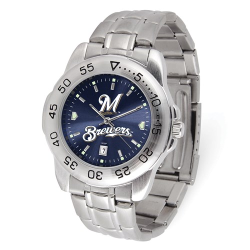 Game Time Milwaukee Brewers Sport Steel Watch XWM3500 | Joy Jewelers