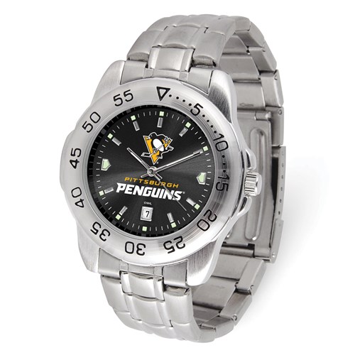 Game Time Pittsburgh Penguins Sport Steel Watch