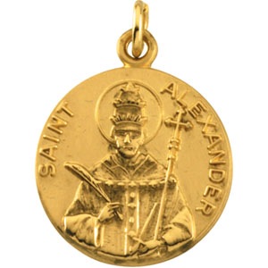 14k St. Alexander Medal 18mm