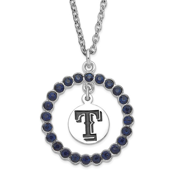 Silver-tone 18in Texas Rangers Spirit Necklace