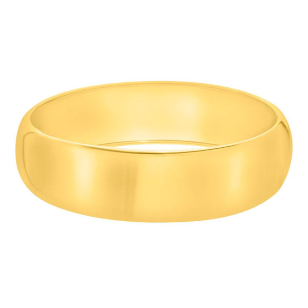 Gold-plated Sterling Silver Domed Bangle Bracelet