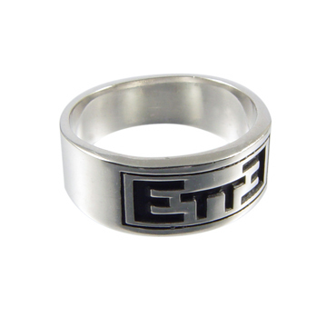 ETTE 7mm Antiqued Ring - Sterling Silver