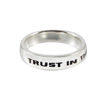 Trust in the Lord Ring - Sterling Silver T01712 | Joy Jewelers